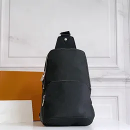 Borsa da petto per uomo con cinturino laterale sportivo compatto e intelligente Borsa a tracolla classica da uomo con doppia cerniera sicura per il corpo265g