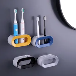 The latest 12.5X6.5CM perforating electric toothbrush holder Bathroom wall mount with many color options and support for custom logo