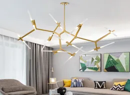 Moderne Metall Sputnik Kronleuchter Lampenbaum Ast Anhänger Beleuchtungsendecke