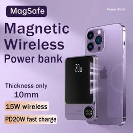 Per Magsafe magnetico wireless Power Bank Caricatore veloce per iPhone 11 12 13 14 Pro Max Extern Ausiliari Batteria ausiliaria PACCHE