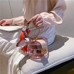Nuovo Stile Spegnatore trasparente borse da designer 2020 Nuova borsa per sciarpa selvatica di moda per la borsa rotonda retr￲ 217V