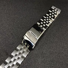 22 24mm Cinturino per cinturino per orologio con cinturino da polso in acciaio inossidabile oro bicolore argento228E