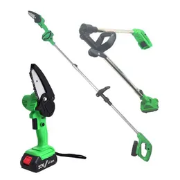 Electric Cordless Mini Chainsaw High Branch Saw Cutting Machine Tree Pruning Garden Tool 20V Lithium Battery 4 inch CS100