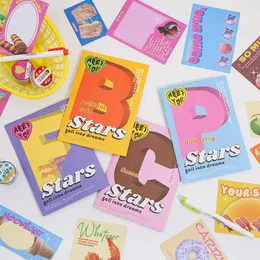 50 Blätter süßer Cartoon-Kuchen Koreanischer Stil No-Sticky Notes Memo Pad Nachricht Hinweis Basis Hintergrund reißbare Etikettmaterialpapier