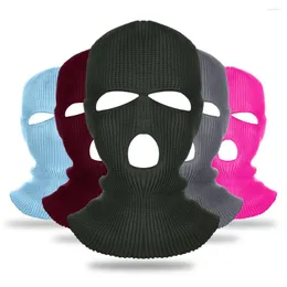 Motorcykelhjälmar Full ansiktsskyddsmask Balaclava Hood Knit Hat Army Tactical CS Winter Ski Cycling Motorcykel Beanie Scarf Varma masker