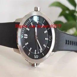 Новое качество дата IW329001 Ocean Black Dial Automatic Mens Watch 316L Стальный корпус резиновый ремешок Sport Watches Sapphire Bristwatches2732