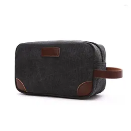 Cosmetic Bags Men's Travel Toiletry Organizer Bag Canvas Shaving Dopp Kit Make Up Trousse De Toilette Neceser Mujer