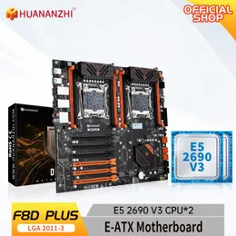 Huananzhi F8d Plus LGA 2011 3 płyta główna Intel Dual CPU z Intel Xeon E5 2690 V3 2 Zestaw zestawu kombinacji