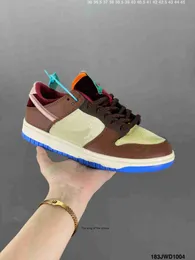 2023SB2021 Casual Shoes For Mans Womans Social Status Sports Sneakers Women Designer Low Pro Qs Chocolate Milk Carton Lunch Soft Burnt Brown