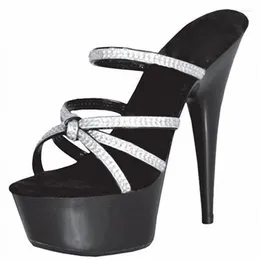 Pantofole alla moda 15 cm piattaforme tacco alto super pole dance/prestazione/stella/modello di scarpe da sposa