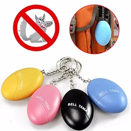 OTA 1PC Sj￤lvf￶rsvar Alarm Egg Formflickan Kvinnor Anti-Attack Anti-Rape Security Protect Alert Personlig s￤kerhet Skrik H￶gt nyckelring Alarm293A