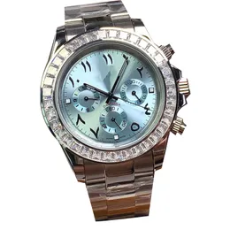 HighQuality Mens Automatic Mechanical Watches 42MM Arabic Numeral Watchwrist Diamond Dial Stainless Steel Strap and Rubber Water Resistant Design Watch for Men