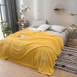 Decken, Milchwolldecke, warm im Winter, Flanell-Flanel, vielseitig einsetzbar und bequem, für Sofa, gesteppt, Tagesdecke, nordische einfarbige Farbe