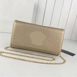 Women Crossbody Bag Some Nail Shoulder Wallet Plain Fashion Hand Bag Baked Lacquer Detachable Gold Chain Feminine Essential229l