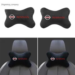 1st bilhuvudst￶dskydd Auto Seat Cover Head Neck Rest Kudde f￶r Nissan Nismo X-Trail Qashqai Tiida Teana Juke-tillbeh￶r