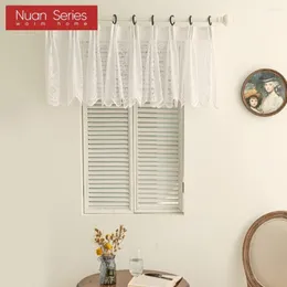 Curtain Short Sheer Printed Polyester Cotton With Valance Curtains For Living Room Home Kitchen Decoration