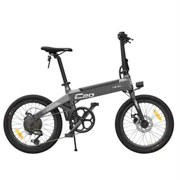 HIMO C20 Foldbar Electric Moped Bicycle 250W Motor Max 25 km H 10AH Batteri dold Inflator Pump Variable Speed ​​Drive - Gray227G