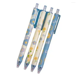Gel Pens Lovely Flower Writing Stationery Signature Practical No-slip Push Type Office