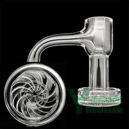 Samurai Terp Slurper Quartz Banger Гвозди с полным сварным швом со скошенной кромкой 10 мм 14 мм 18 мм 90 градусов Мужской бесшовный Terp Slurp для буровых установок Water Bong Custom YAREONE Оптовая продажа