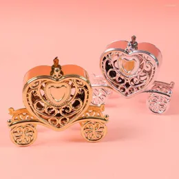 Confezione regalo 6 pezzi Scatole di caramelle per carrozzina di zucca in plastica creativa Scatola FatTonny Decorazioni per bomboniere per matrimoni natalizi