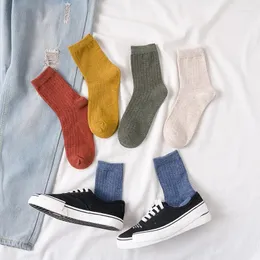 Men's Socks Breathable Sport Women Solid Color Girls Student Comfortable Skateboard Sock Christmas Gifts Cotton White