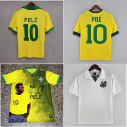 1957 1970 PELE RETRO SOCCER JIENS BRAZILiS voetbalshirt Brasil 22 23 Special Santos Camisa de Futebol Classic Top Kit S-XXL