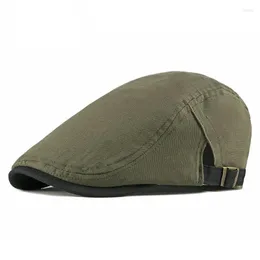 Berets Herbst Baumwolle Herren Baskenmütze Patchwork Flache Kappe Fahrer Retro Sboy Caps Boina Casual Ivy Flatcap Cabbie Hüte