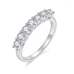 Cluster Ringe Queenme Echt Brillant Moissanit Für Frauen 925 Sterling Silber, Verlobung, Hochzeit Band Luxus Edlen Schmuck