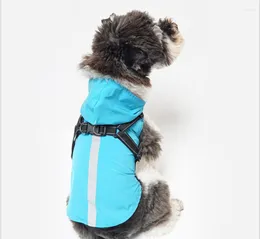 Hundkläder Pet Waterproof Raincoat SMART WINDPROOD MEDIA DOG'S RAIN COT CAPA DE CHUVA PARA CAES