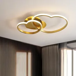 Ceiling Lights Led Heart To Wedding Lighting Study Strip Light Lampara Techo Office Lamp Bedroom Copper Fixtures