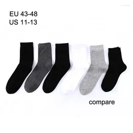 Herrensocken, 5 Paare/Los, Herren, lässig, groß, 85 % Baumwolle, Winter, Übergröße, Größe EUR 45, 46, 47, 48, 49, 50 Yard