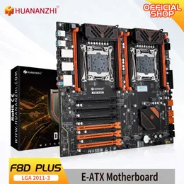 HUANANZHI F8D PLUS LGA 2011-3 Motherboard Intel Dual CPU suporte Intel XEON E5 V3 V4 DDR4 RECC 512GB M.2 NVME NGFF USB3.0 E-ATX