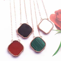 Chic pendant necklace woman four leaf clover fashion jewelry clovers necklace man chains charm necklaces for teen girls aesthetic have love necklaces designers