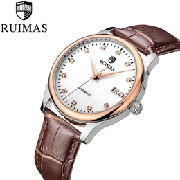 Ruimas Luxury Business Watch Erkekler Otomatik Saat Erkekler Su geçirmez Mekanik Saat En İyi Marka Relogio Maskulino Drop 327E