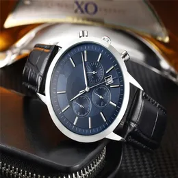 2021 Chegar Cronograph Luxury Mens relógios seis agulhas Todos os mostradores funcionam AR Brand Classic Fashion Men Wristwatches R Quartz Watch CL233L
