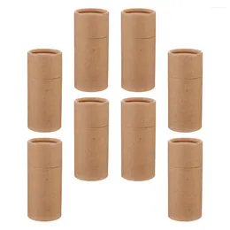 Storage Bottles Paper Box Kraft Tube Gift Boxes Cardboard Packing Tubes Cylinder Emptybottle Packaging Oil Lid Container Essential Rolls