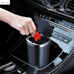 800 ml Push Type Car Trash Can With Lock Auto Organizer Storage Garbage Bin Ashtray Dust Case med gratis 90 st papperskorgen