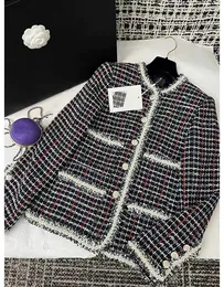 Chan New 2023 Diseñador de chaqueta de marca para mujer OOTD Moda de gama alta otoño invierno CCCC LOGO Cadenas abrigo de tweed Ocio Primavera Abrigos cardigan cumpleaños Día de San Valentín Regalo