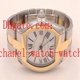 Relojes de pulsera para hombre Tamaño grande W62031Y4 Movimiento mecánico automático Dos tonos 18K Oro amarillo Acero Hombres Dat244n