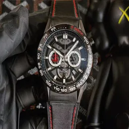 Erkekler Yüksek kaliteli çok fonksiyonlu kuvars saat tasarımcısı üst AAA Watch Hollow Design1868