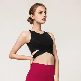 Ensembles actifs 2 pièces/ensemble soutien-gorge et Leggings de sport dos nu pansement Yoga costume haut court femmes en cours d'exécution serré danse vêtements de sport ensemble de gymnastique