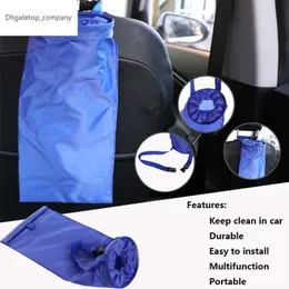 Portable Car Seat Back Garbage Bin Bag Auto Trash Dust Holder Case Hang Litter Box Oxford Cloth Wastebasket Container Storage