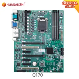 HUANANZHI Q170 Motherboard ATX Motherboard Intel LGA 1151 Support 6/7/8/9 generation DDR4 2133/2400/2666MHz 64GB M.2 SATA3 USB