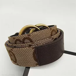 Fashion Belts Luxury Flor Plaid Flower Leather Belt Designer Men e Feminino Cinturão de alta qualidade 3,8 cm com Box para Man Mulher
