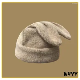 Tampas de bola drapeando orelhas chapéus chapéus mulheres mais veludo mico de lã bonitura de inverno de inverno Moda quente gorro coreano