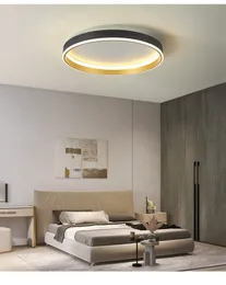 Proste okrągłe sypialnia LED LED Lights Modern Decor Decor Lampen Nordic Lampa Lampa Lampa Minimalistyczna pokój Ins