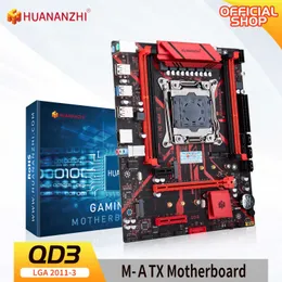 HUANANZHI QD3 LGA 2011-3 Motherboard Intel XEON E5 2696 2678 2676 2673 2666 V3 DDR3 RECC NON-ECC Memory NVME USB3.0 SATA