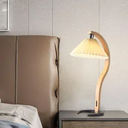 Lampade da tavolo Moderne in metallo Luce in legno Soggiorno Camera da letto Comodino Lettura Lampada da tavolo Apparecchio di illuminazione Sospensione LED TA258