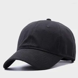 Ball Caps Big Head Man Plus Size Cotton Baseball Cap Men Summer Polyester Sun Hat Male Sizes Snapback Hats M 55-60cm L 60-65cm