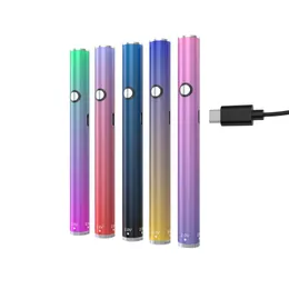 510 thread battery strong power 280mAh type C twist voltage auto inhale activated vape pen battery for cart atomizer VS brass knuckle